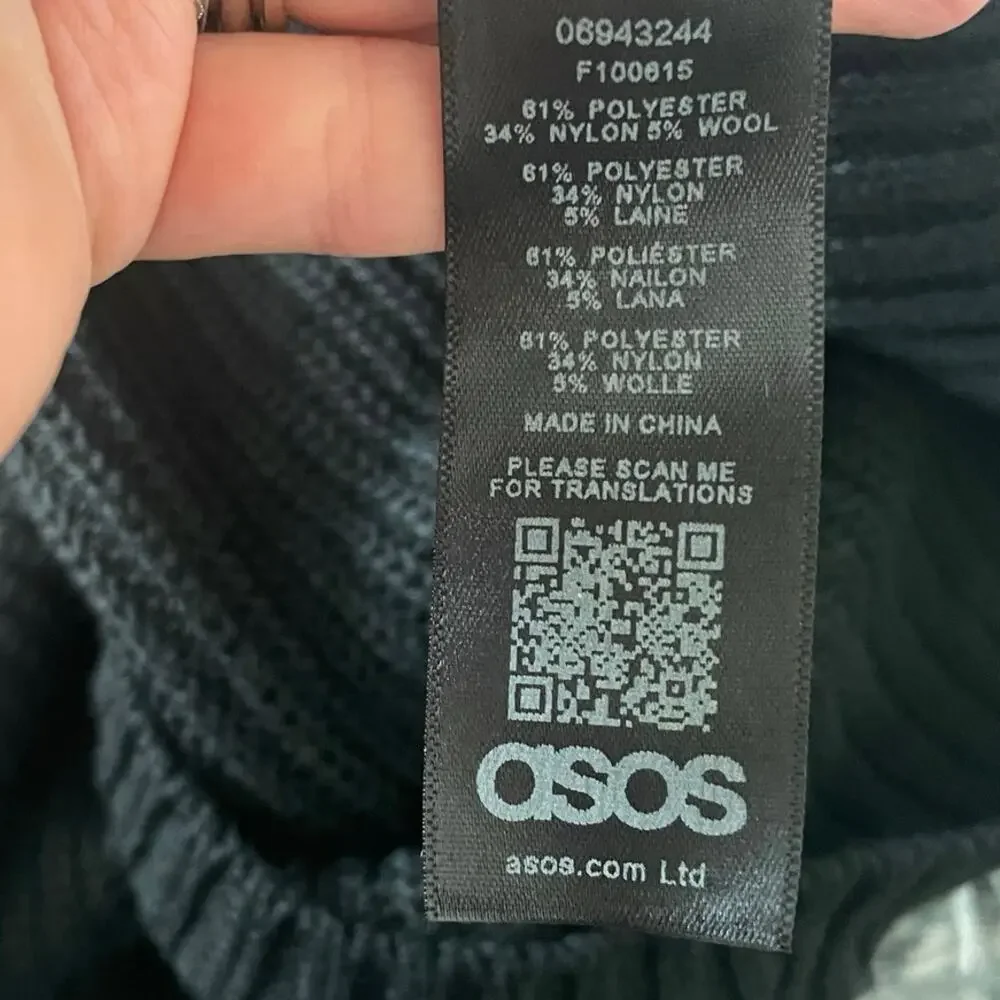 NWT ASOS Plus Chunky Knit Wool Open Oversized Cardigan Sweater Dolman Sleeve 18 - Picture 5 of 6